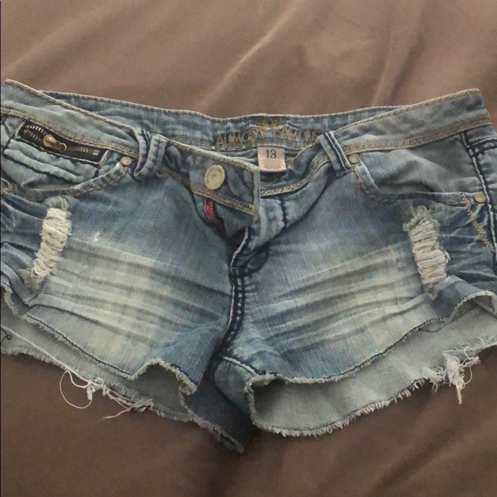 Denim shorts
